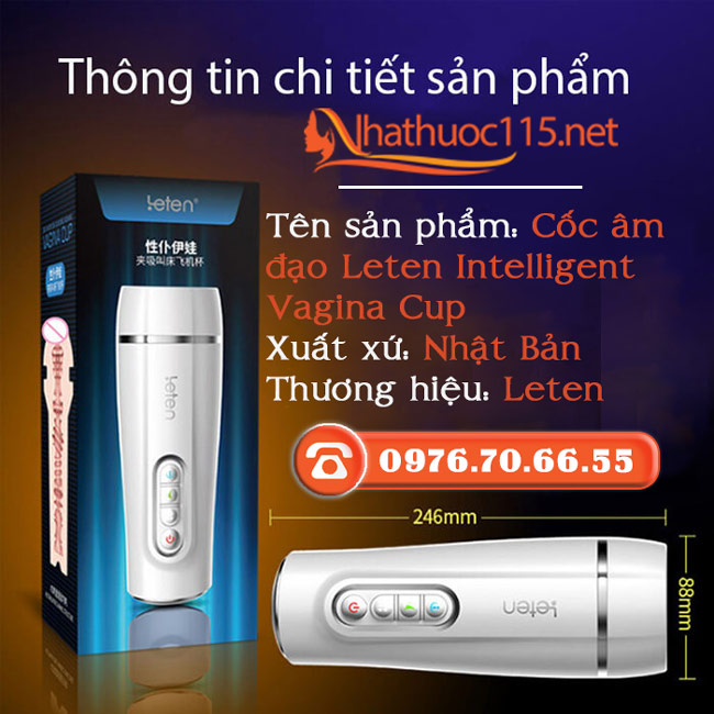 Thông tin về Cốc âm đạo giả Leten intelligent vagina cup