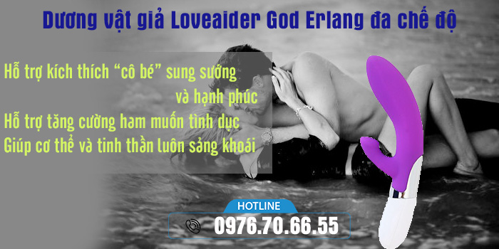 Công dụng Dương vật giả Loveaider God Erlang đa chế độ rung