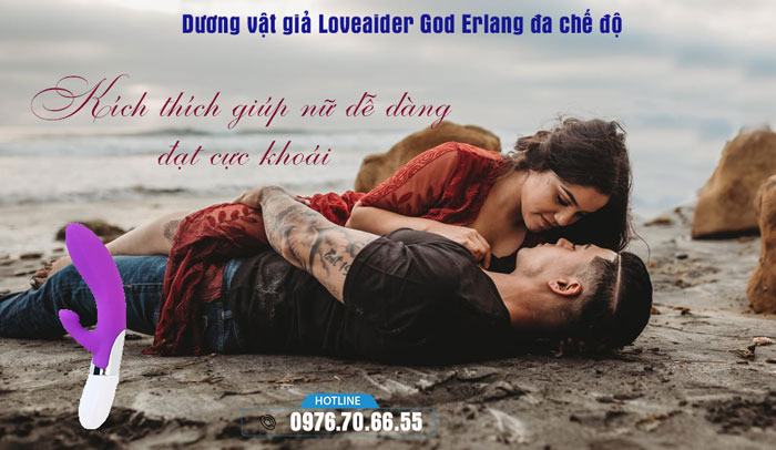 Dương vật giả Loveaider God Erlang đa chế độ rung 