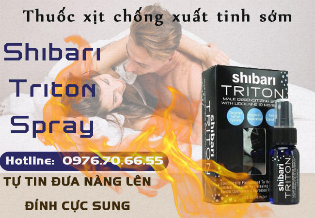 Thuốc xịt chống xuất tinh sớm Shibari TRITON Spray 