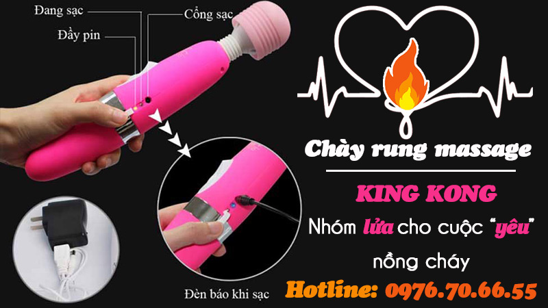 Hướng dẫn sử dụng chày rung masage king kong