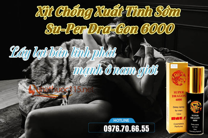 Xịt Chống Xuất Tinh Sớm Su-Per Dra-Gon 6000