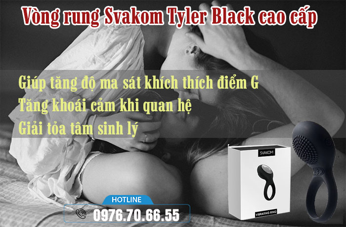 Công dụng Vòng rung Svakom Tyler Black 