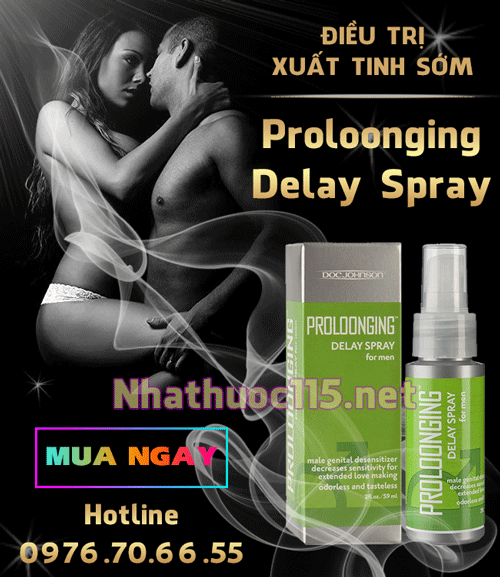 Proloonging Delay Spray for Men – Xịt Chống Xuất Tinh Sớm số 1 USA