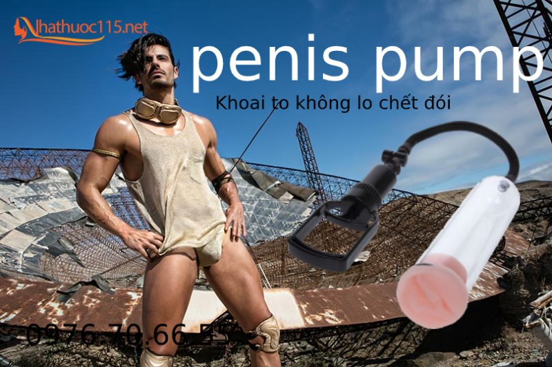 Máy tập penis pump làm to và kéo dài dương vật