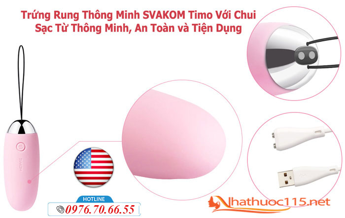 Công dụng của Trứng rung cao cấp Svakom Timo