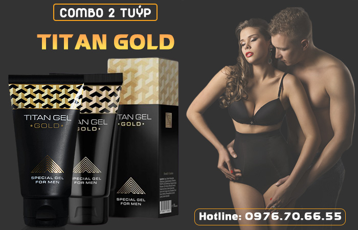 Combo 2 tuýp gel Titan Gold tăng kích thước dương vật