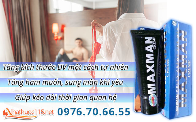 công dụng gel maxman cream