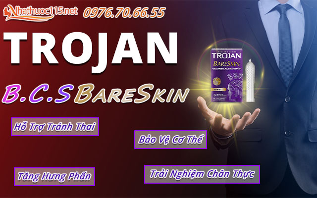 công dụng trojan studded bareskin